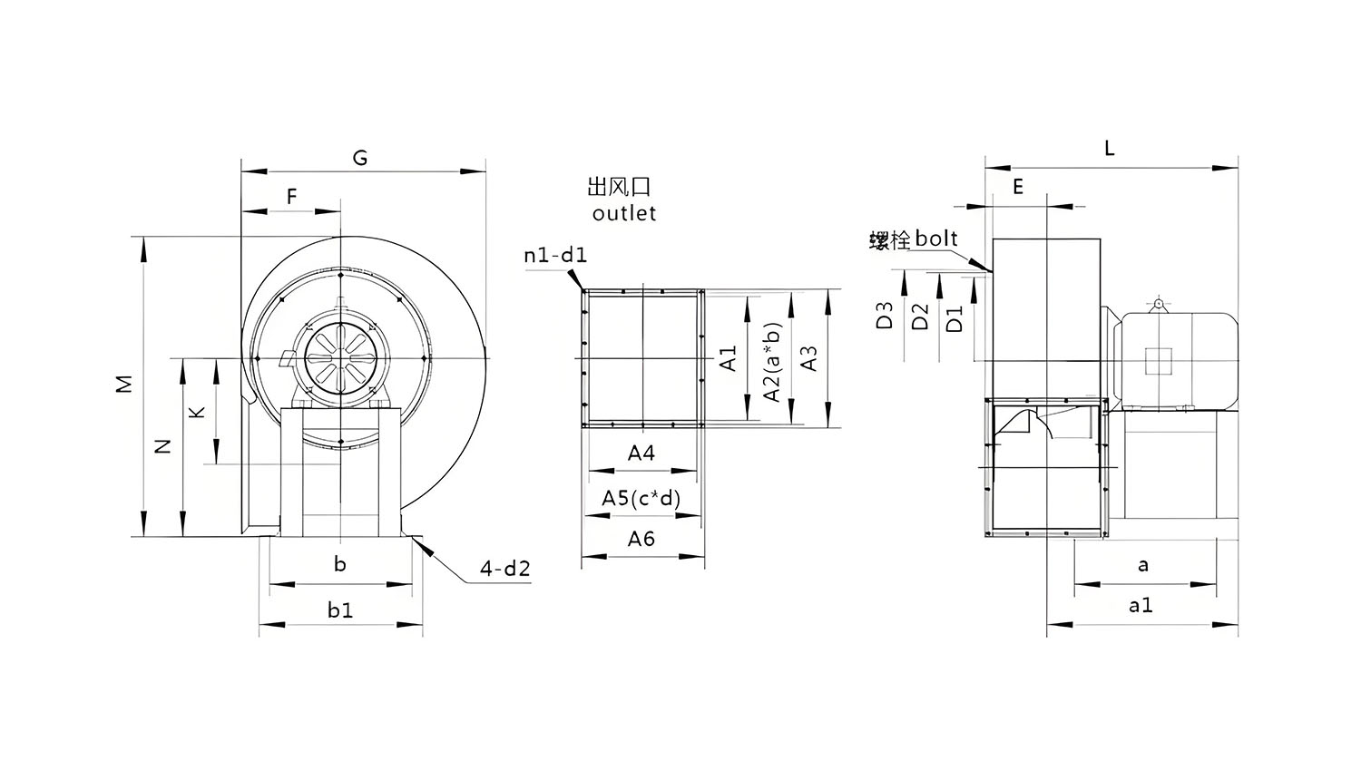 不銹鋼通風(fēng)機(jī)安裝圖